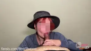 คลิปหลุดใหม่ๆ งานไทย BbwThaixxx มาในชุดชาวบ้าน ล่อกับแฟนหนุ่มคนเดียวคนเดิม เย็ดส-300x450