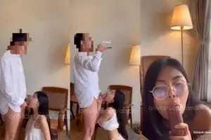 คลิปหลุดOnlyfans สาวสวยนั่งอมกระดอเสียว น้องแอม7078 ลีลาการโม๊คอย่างดี จับอม-300x450